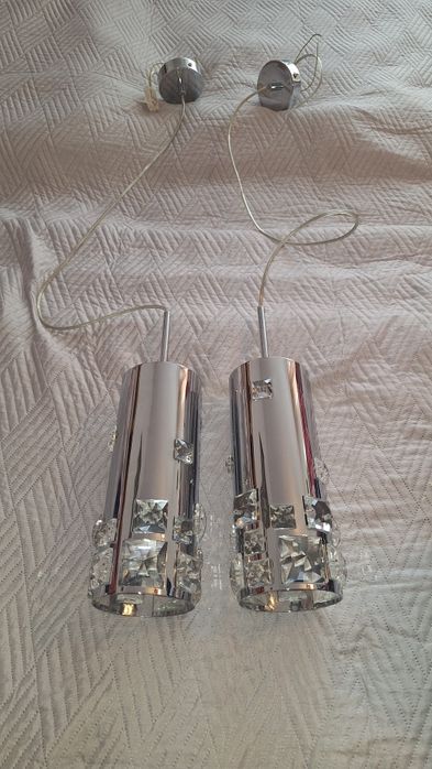 Piękne lampy z kryształkami
