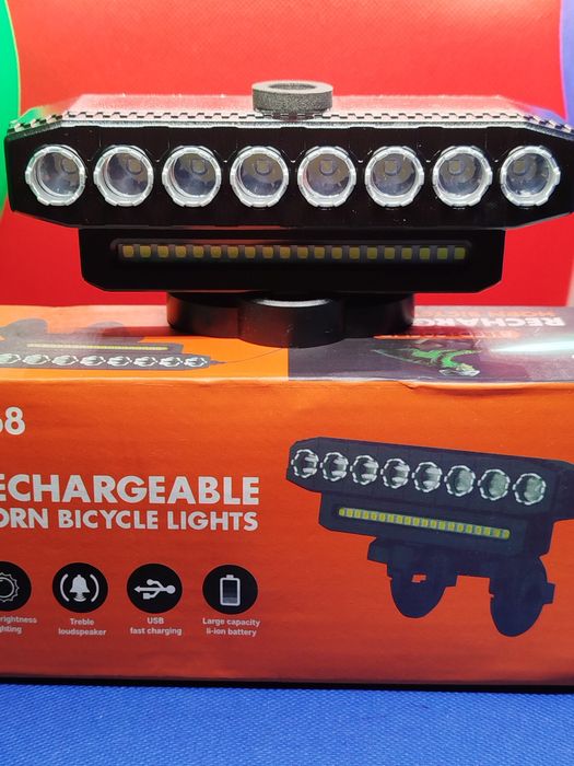 Nowe oświetlenie rowerowe rechargeable gratis wysyłka