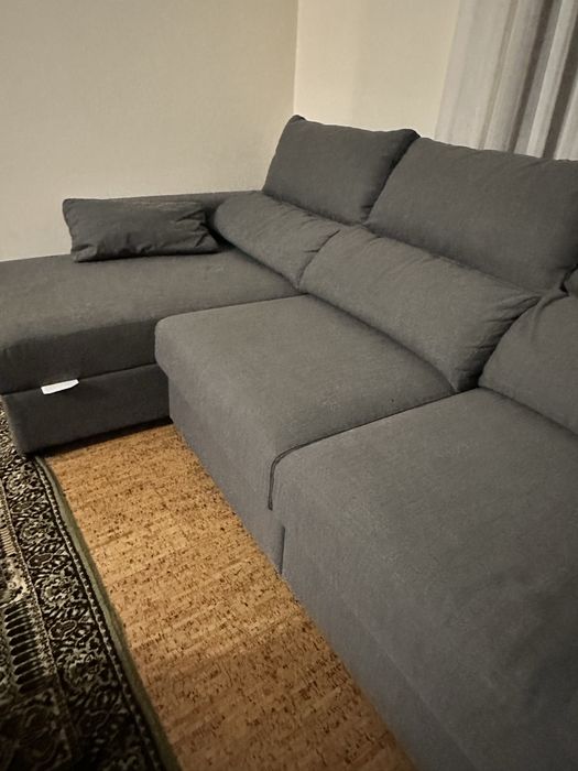 Sofá cama 3 lugares c/ arrumação