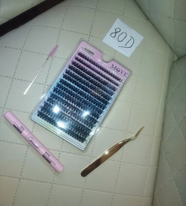 Zestaw do robienia rzęs Kępki 8DD#rzęsy bondingowe#makaup #eyelashes #