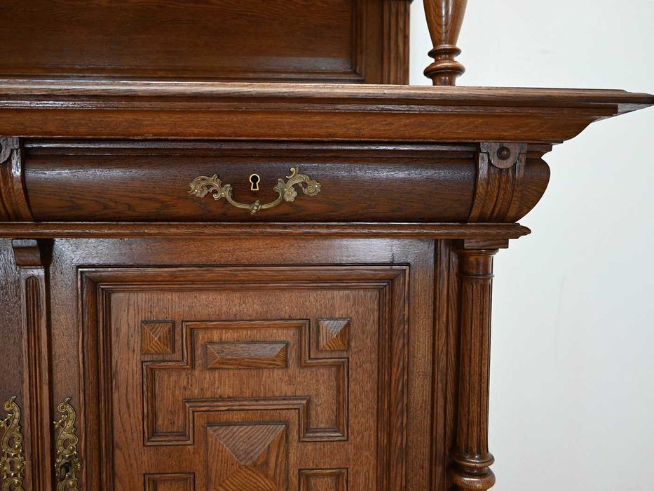 rustykalny francuski wysoki kredens rozbieralny 112201