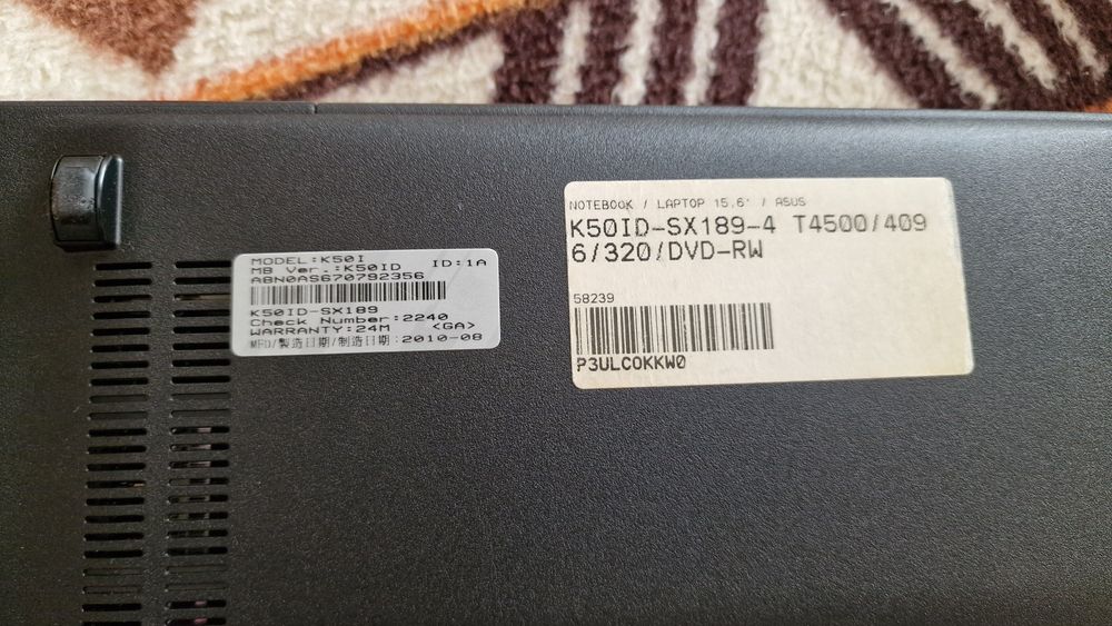Asus k50id jak nowy