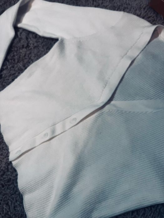 Bialy sweter damski kardigan xs / s damski Lindex