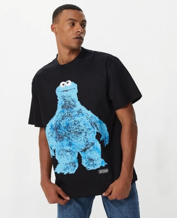 T-shirt Oversize r. M ciasteczkowy potwór, Ulica Sezamkowa