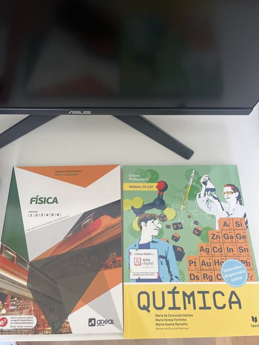 livros de fisica e quimica para cursos profissionais