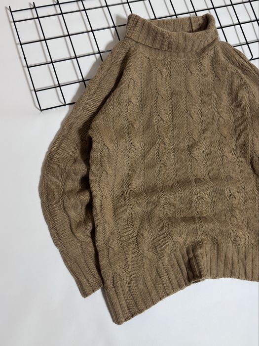 MaxMara Weekend Cable-knit Wool Turtleneck Sweater Свитер