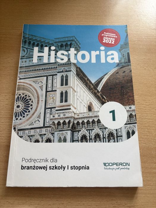 Historia 1 Podręcznik Szkoła Branżowa Operon Zmiana 2022