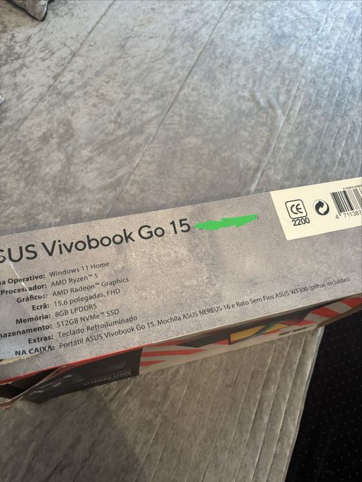 Asus Vivobook Go 15 com garantia