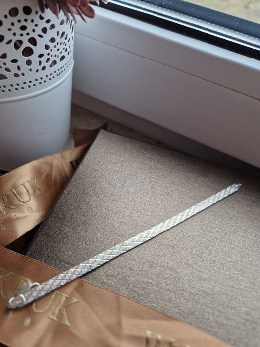 Bransoletka Vintage zmijka taśma W. KRUK srebro 925