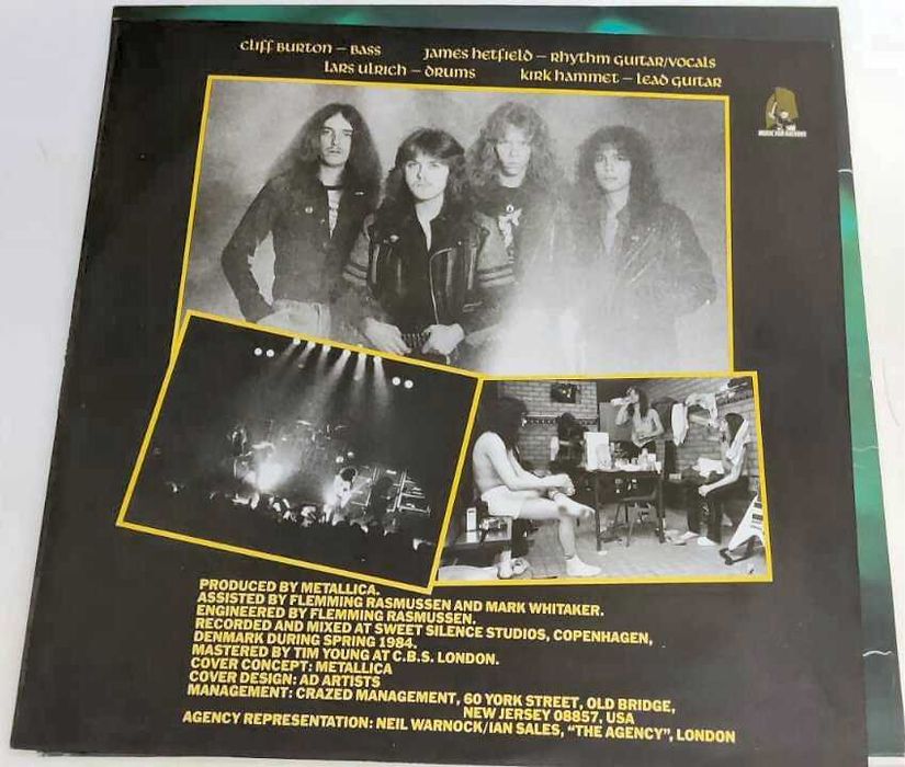 Vinil Metallica - Ride the Lightning SB18026 Bernett Capa verde 1984