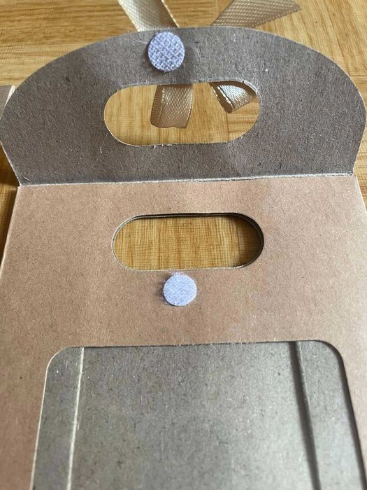 Пакет крафтовый подарочный с прозрачным окном