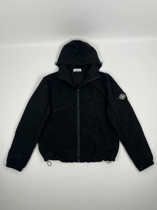 Вітровка Stone Island Nylon Metal чоловіча чорна/сіра S-XXL