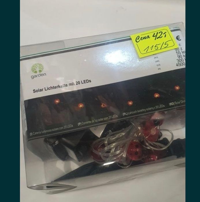 Lampki solarne ogrodowe biedroneczki.