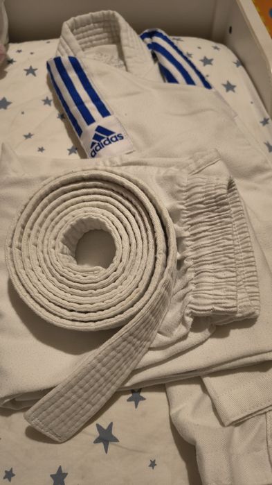Judoga adidas 130 cm biały pas