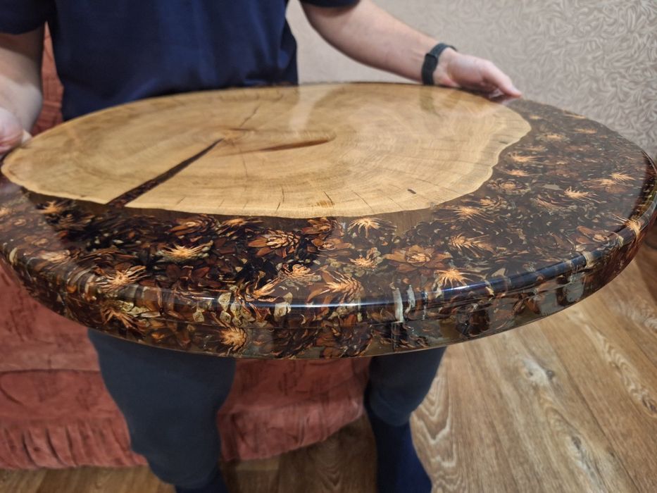 Столешня з дуба та епоксидної смоли