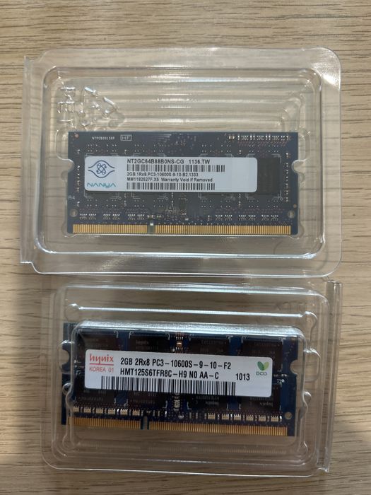 Memorias Mac 2x2Gb