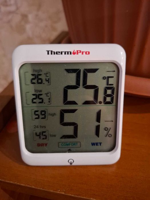 Термогігрометр ThermоPro з підсвіткою Цифровий термометр-гігрометр