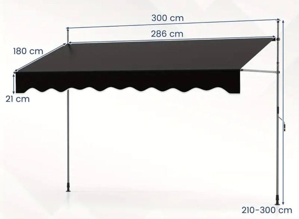 Markiza parasol ogrodowy balkonowy