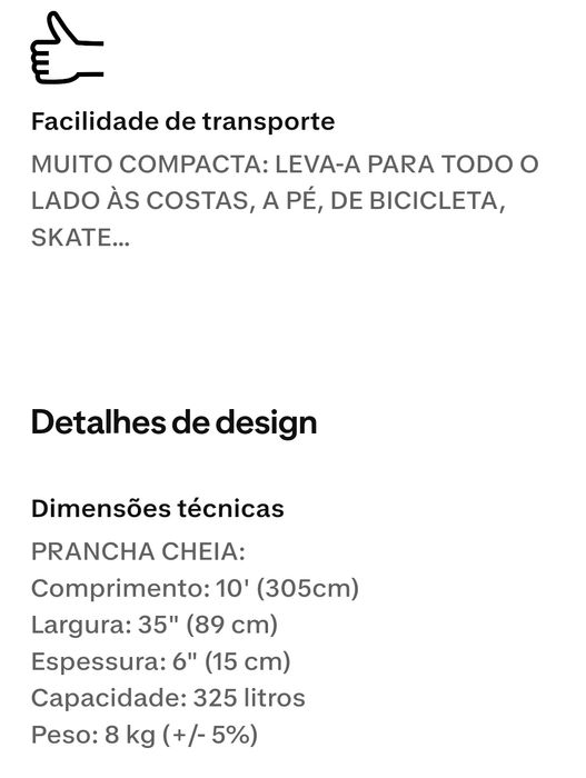 Prancha paddle itiwit ultra compact L