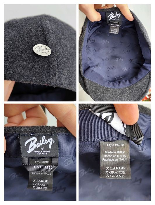 Шерстяна кепка восьмиклинка Bailey кашкет картуз хулиганка жиганка XL