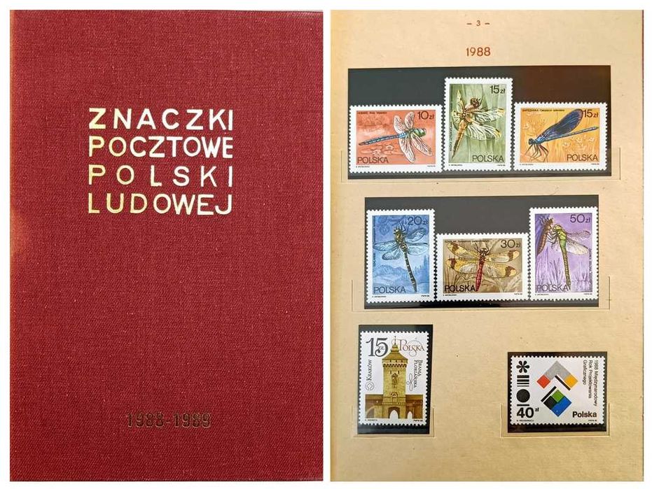Klaser jubileuszowy Tom XVII+ znaczki** - rok 1988-89