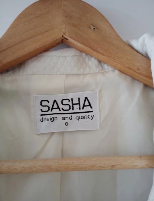 Płaszcz ślubny S XS ecru śmietankowy płaszczyk dla panny młodej