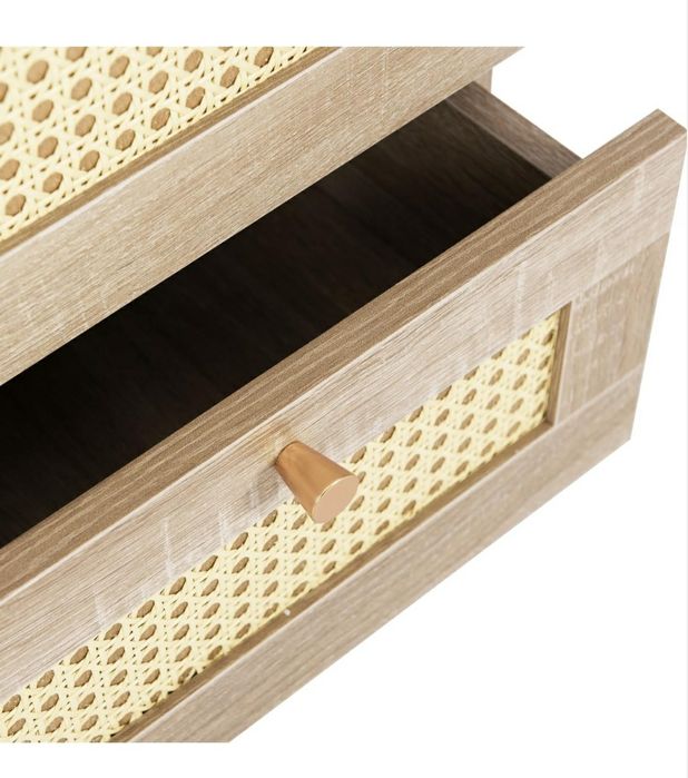 Stolik nocny z 2 szufladami, szafka nocna.40 x 40 x 55 cm