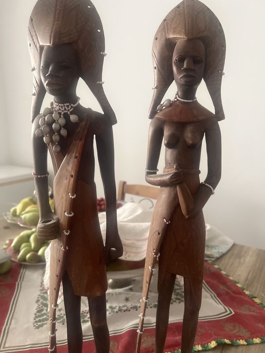 Bonecos africanos decoracao