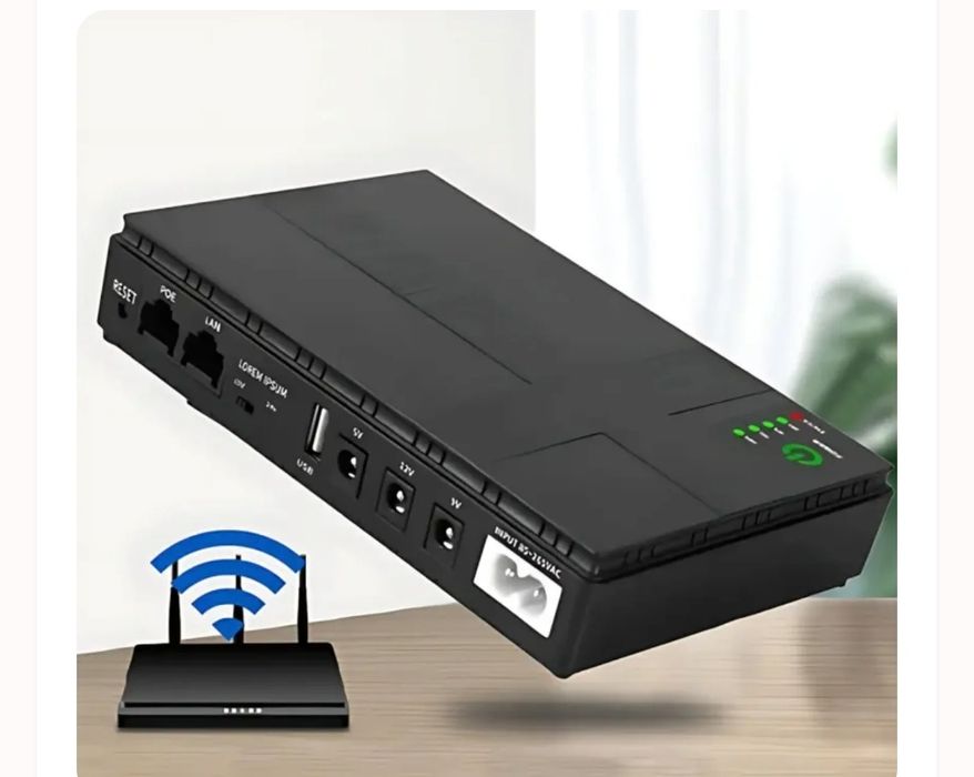 Джерело безперебійного живлення для роутера DC UPS DC1018P 18W 10400mAh ∙ Джерело безперебійного живлення DC1018P