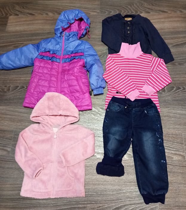 Пакет,набор,лот комплект вещей для девочки 4-5лет.