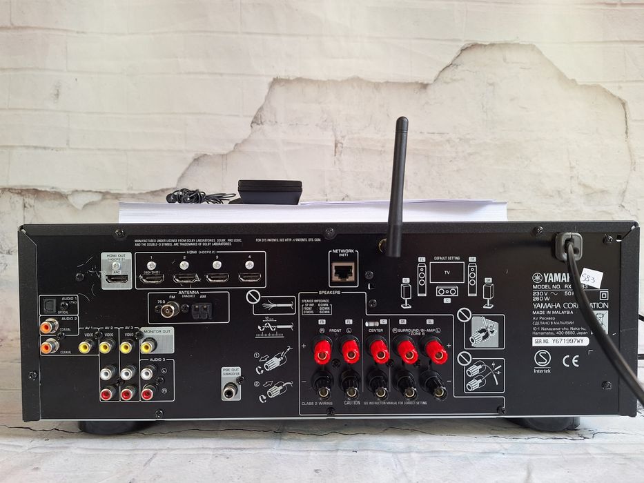 5.1 Yamaha musiccast RX-V483 Wifi BT 4k/60p net radio HDR Spotify