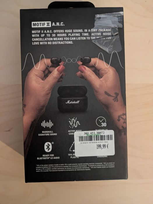 Fones Marshall Motif II ANC Novos