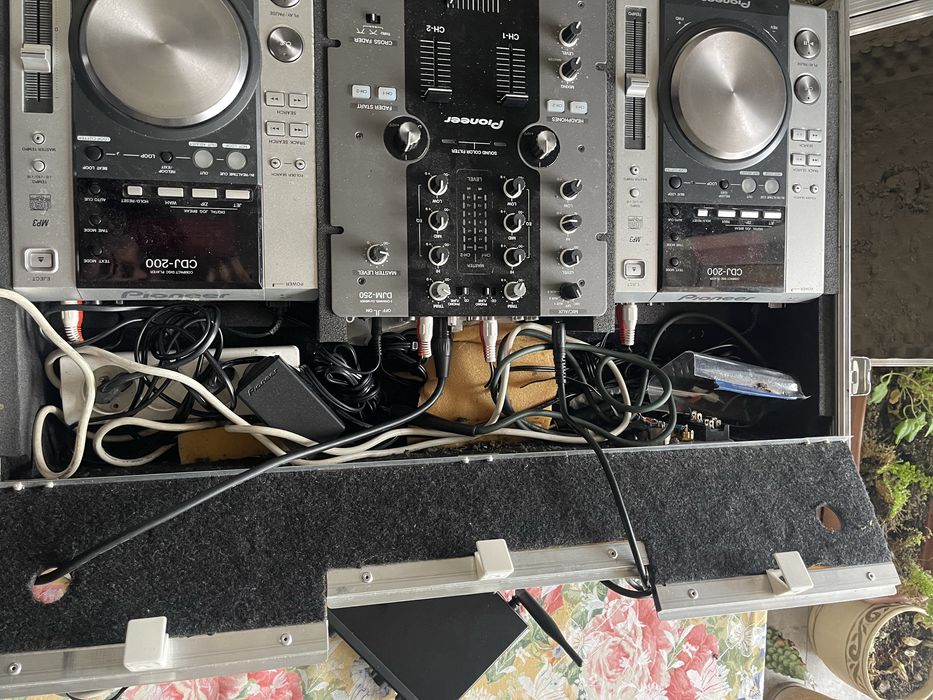Zestaw DJ Pioneer – 2× CDJ-200 + DJM-250 + case