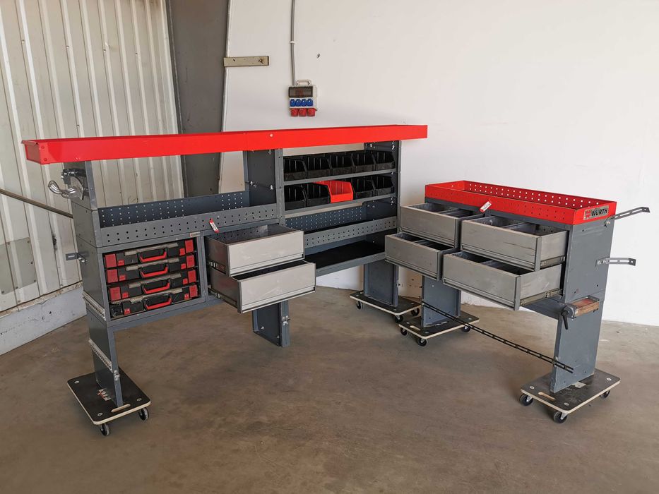 Zabudowa serwisowa warsztatowa CRAFTER SPRINTER TRANSIT MAN TGE IVECO