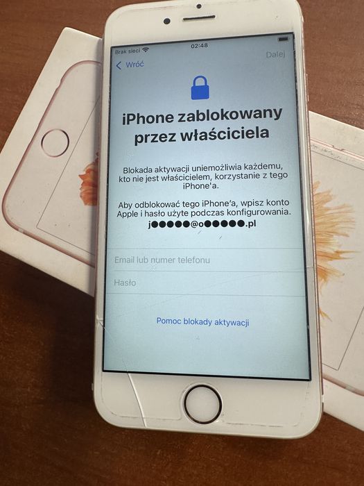 Iphone 6s 128GB Blokada Icloud