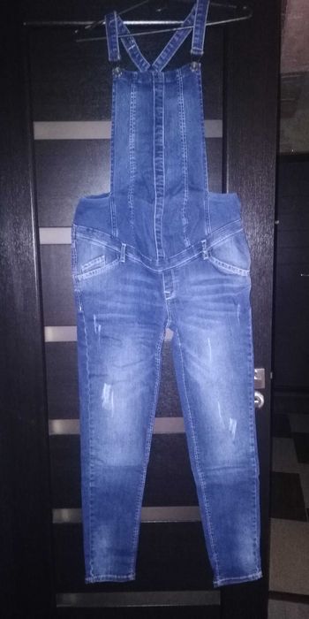 Джинсовый комбинезон для беременной