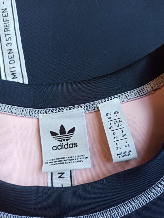 Adidas bluza okrągły dekolt sweatshirt rozmiar 38