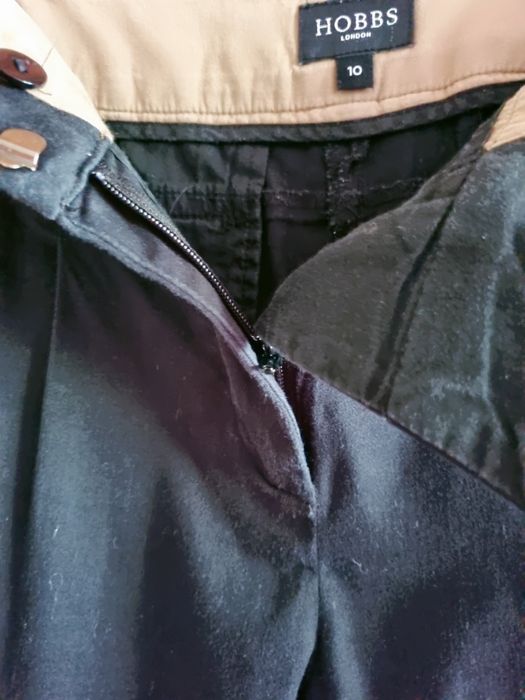 Hobbs London хлопковые чёрные брюки чиносы  р.10