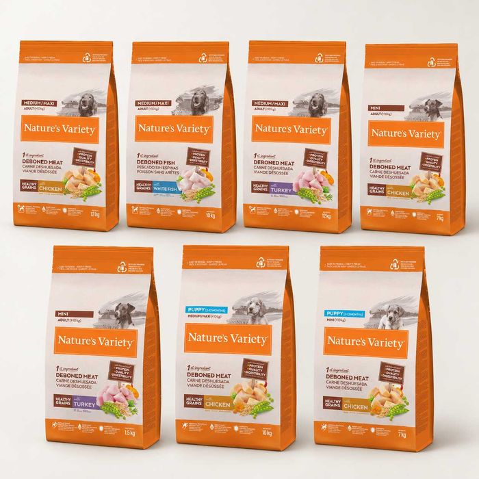 Nature’s Variety Healthy Grains Cão – Ração para Cachorros e Adultos