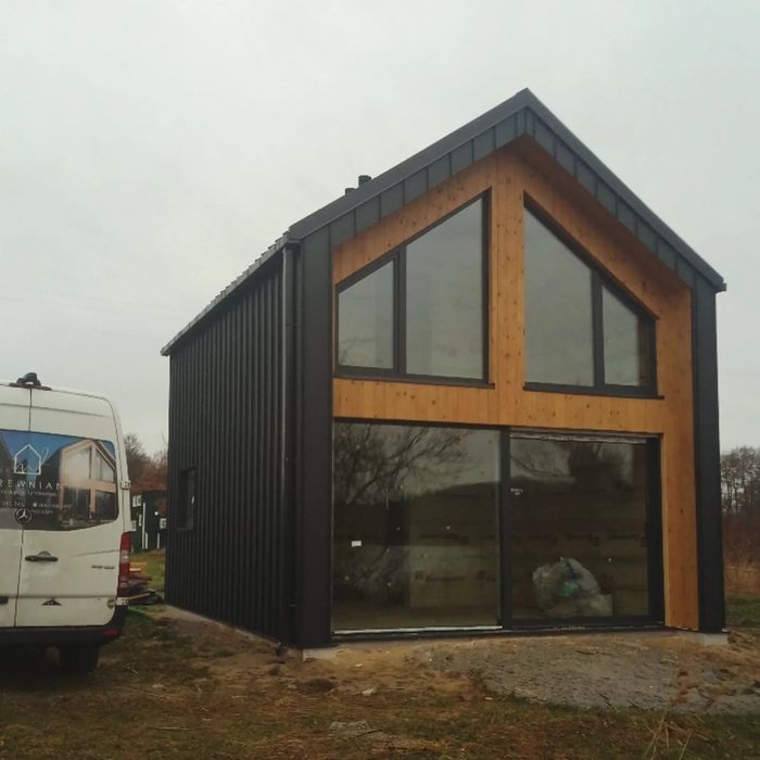 Tarasy drewniane, Budowa domów szkieletowych