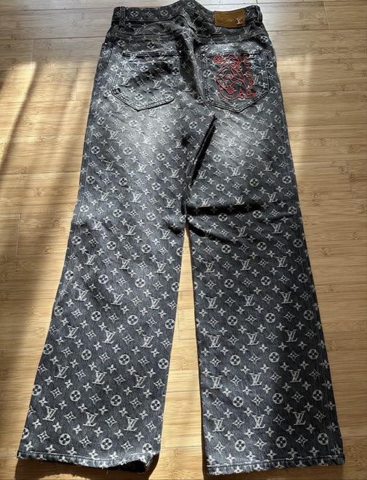 Calças de ganga jeans  Louis Vuitton baggy Monogram