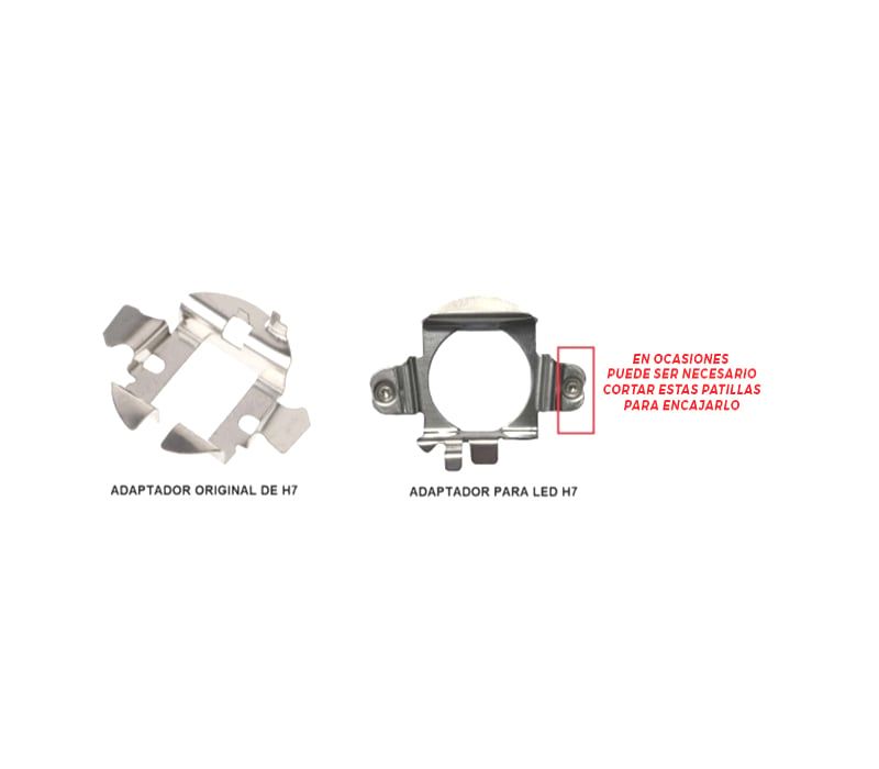 ADAPTADOR LÂMPADA KIT LED H7 PARA MERCEDES