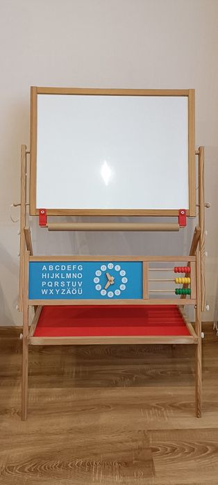 Tablica edukacyjna dla dzieci + magnesy + kreda