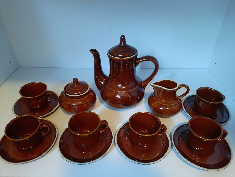 Serwis kawowy zestaw herbaciany PRL