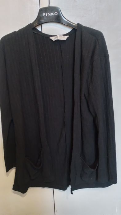 Czarny kardigan h&m