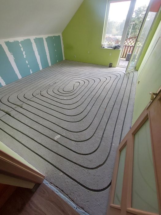 Frezowanie pod ogrzewanie podłogowe . Podłogówka . Sucha zabudowa.