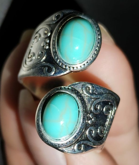 Кольцо , бирюза, розьемное кольцо,