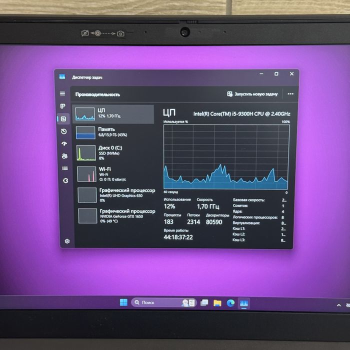 Ігровий ноутбук Gtx 1650, Core i5, 16Gb Ddr4 Lenovo Ideapad