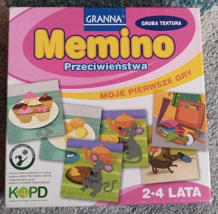 Granna Moje Pierwsze Gry Memino Przeciwieństwa
