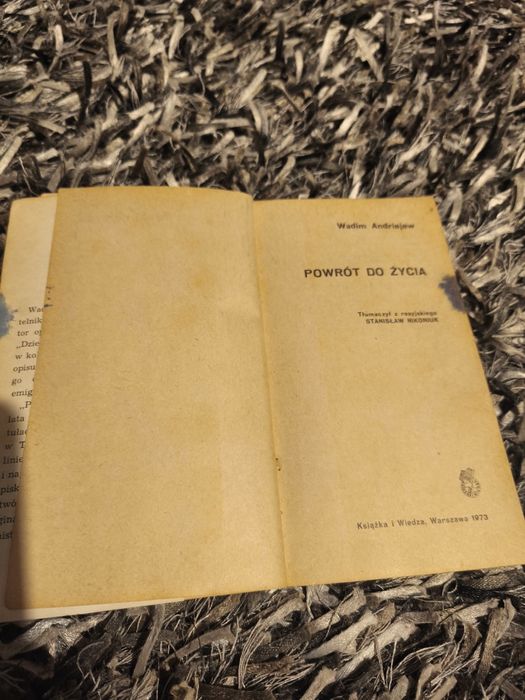 Powrót do życia Wadim Andriejew